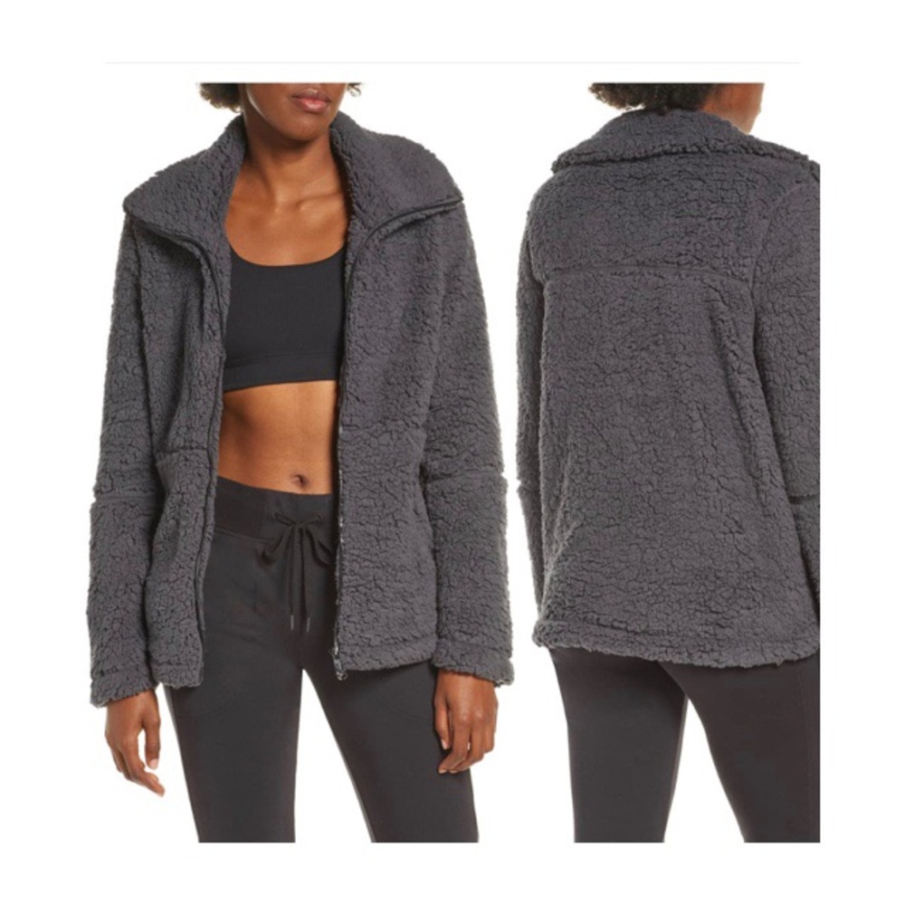 Zella Sadie Fleece Jacket Purple - Picture 6 of 7